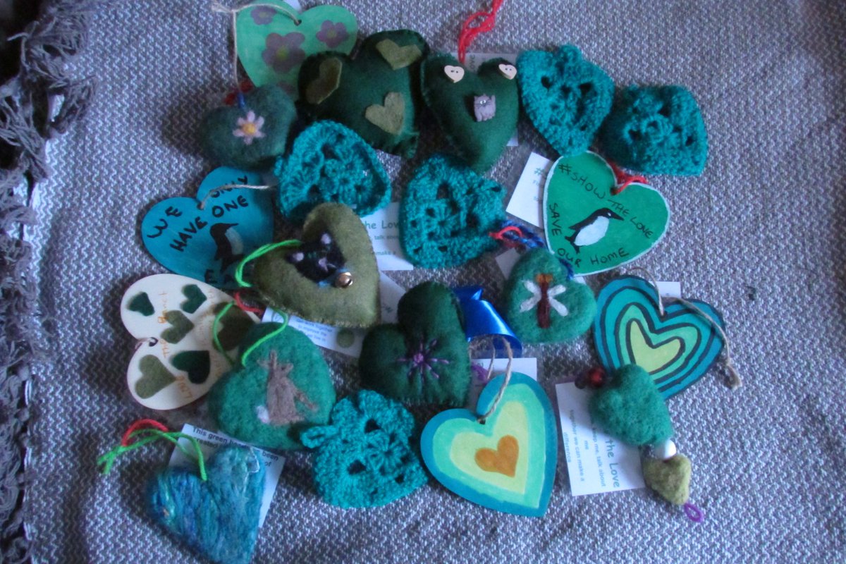 StalhamWI's tweet photo. Living in North Norfolk we are very much aware of the effect of climate change. This is why every year our members create numerous green hearts to place in the local area for the Show the Love Campaign. Work on 2026 hearts has already started. https://t.co/uaOEUSkdNS