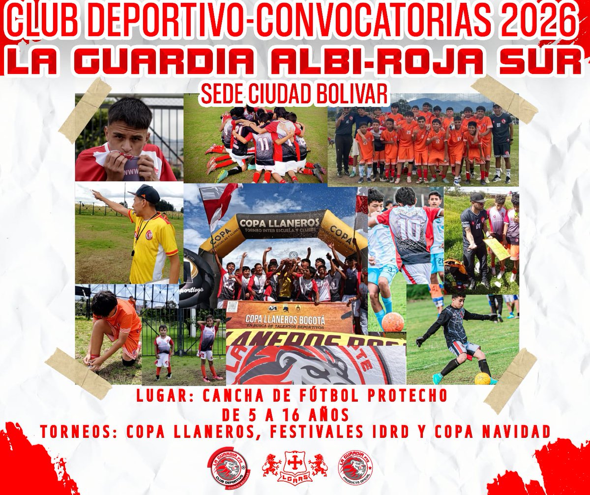 🇮🇩⚽ CLUB DEPORTIVO LGARS  CONVOCATORIAS 2026⚽🇮🇩

Invitamos a niños, niñas y jóvenes a formar parte de nuestro club deportivo y de esta gran familia.

🇮🇩 Haz parte de la manada 🇮🇩.

Información: 3144136715 - 322 4832409
