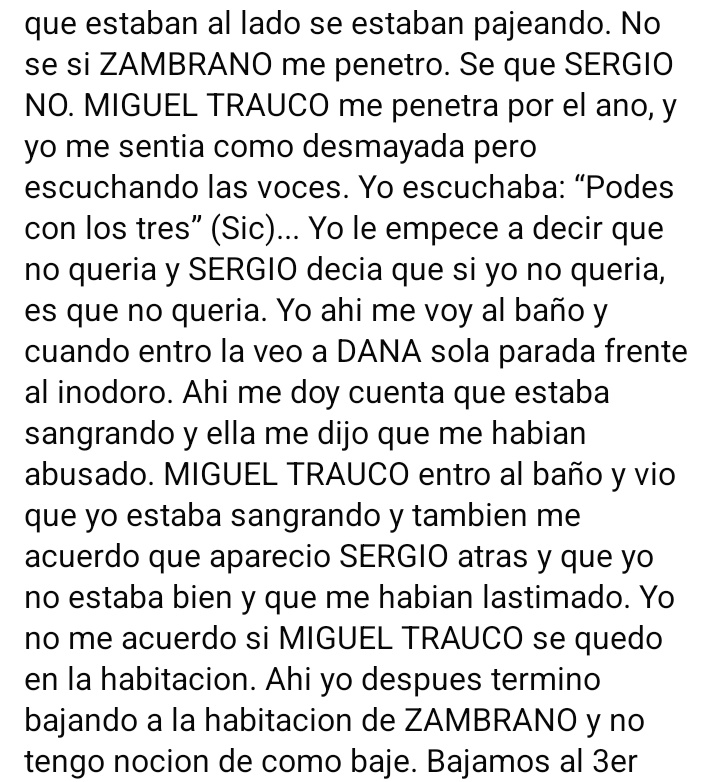 Violadores DEMIERDA, hijos de puta. Ojalá en la cárcel les metan un palo de escoba por el culo.
Igualmente para Aquino y Castillo, ustedes son cómplices.