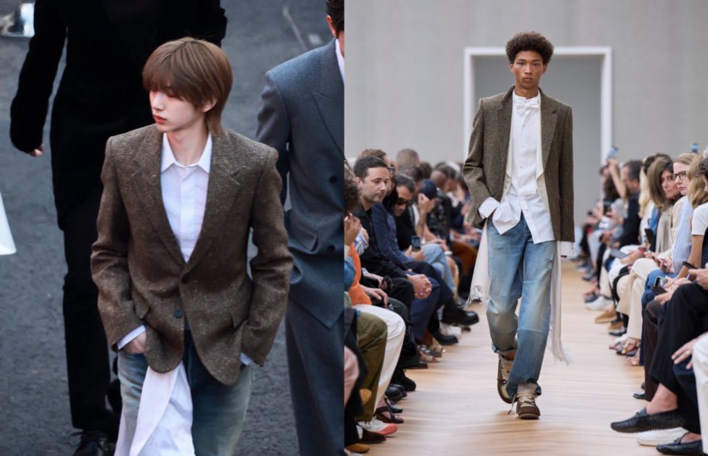 joyrtis's tweet image. juhoon wearing dior ss26