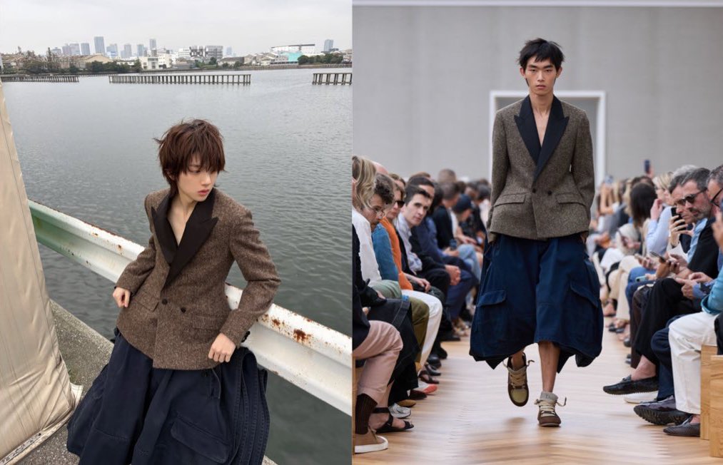 joyrtis's tweet image. juhoon wearing dior ss26