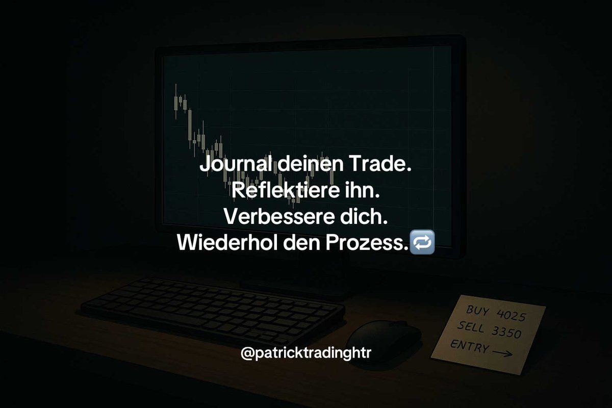 ThinkCapitalDE's tweet photo. Manchmal musst du einen Punkt setzen und wissen, wann es genug ist. Weniger Input, mehr Ausführung.💚

#tradingpsychology #tradingmindset #konstanz #umsetzung #disziplin https://t.co/Ly9EgoCWPF