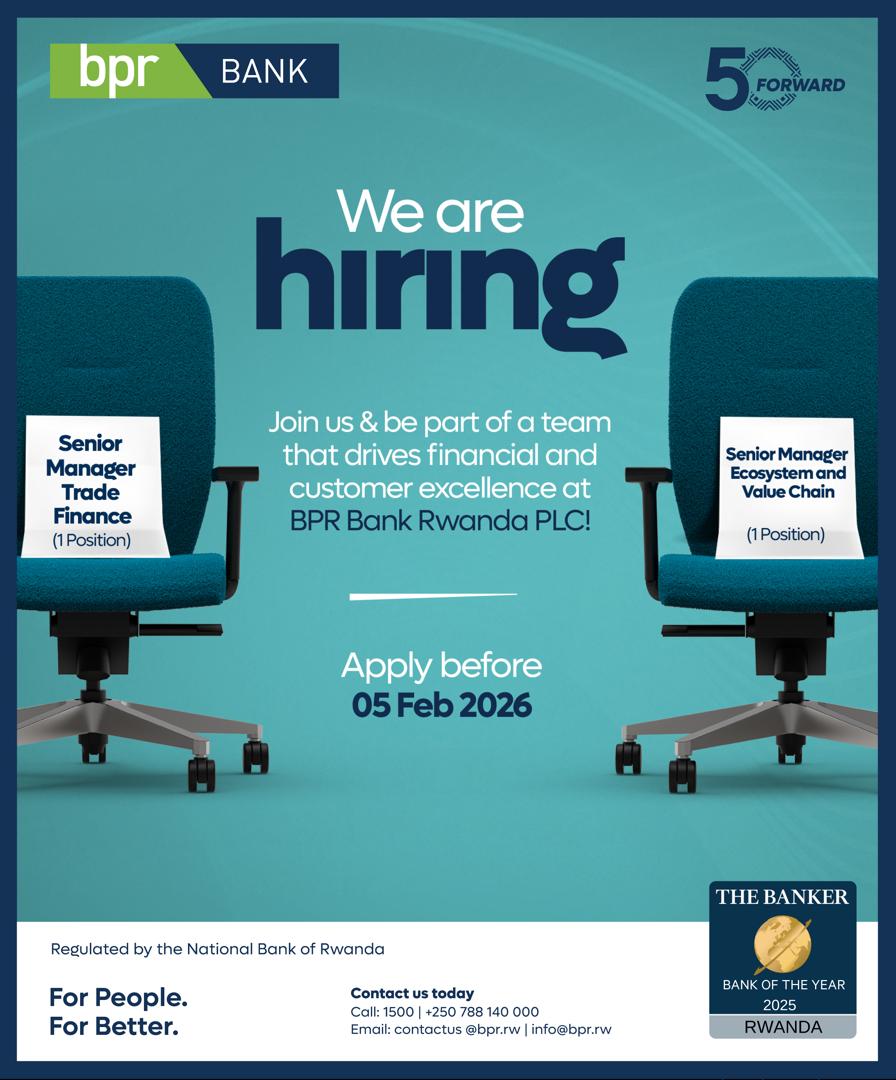 We are hiring!
If you are excited to be part of a team that drives financial and customer excellence. We want to hear from you!
Visit our careers page on our website to learn more about the open positions and send in your application before 5th February.

#ForPeopleForBetter