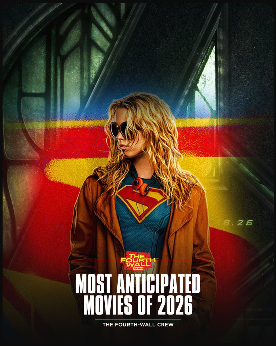 fourthwallcrew_'s tweet photo. Looks like 2026 has some special moments of film in store for us. Sink your teeth into the most anticipated movies of 2026

THREAD 👇
#thefourthwallcrew #movies2026 #cinemalovers #supergirl #theodyssey #spidermanbrandnewday #avengersdoomsday https://t.co/BQZZCRifkc