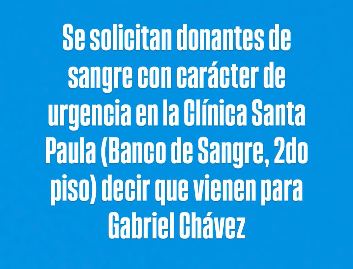 Por favor, ayudemos a <a href="/GaboChavez/">Gabo Chávez</a> 🙏🏼