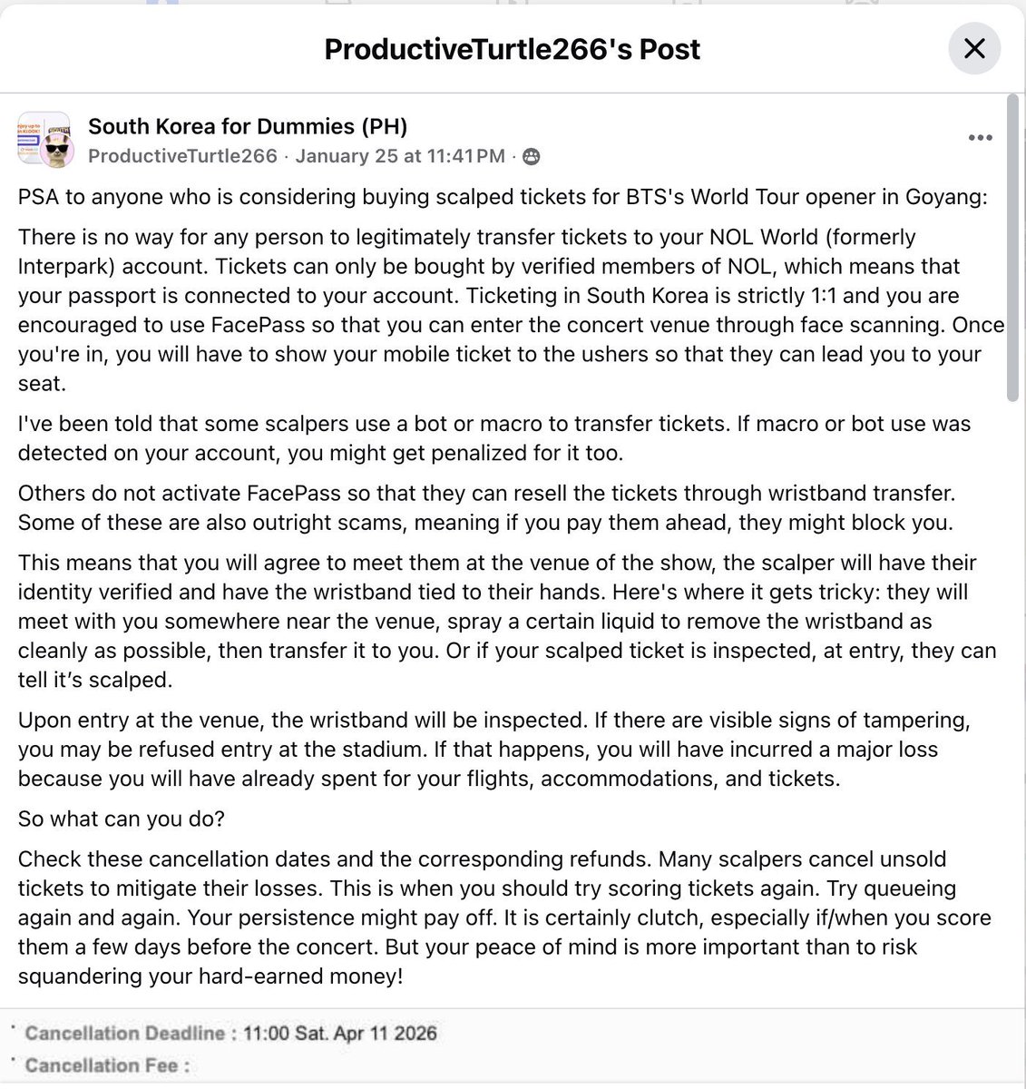 Are you buying scalped tickets for GOYANG BTS CONCERT? READ THIS ONCE 👇