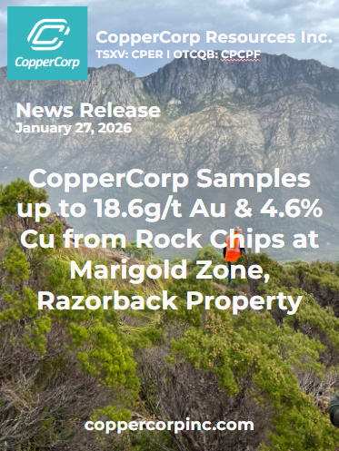 CopperCorp Resources (TSX-V: CPER) tweet media