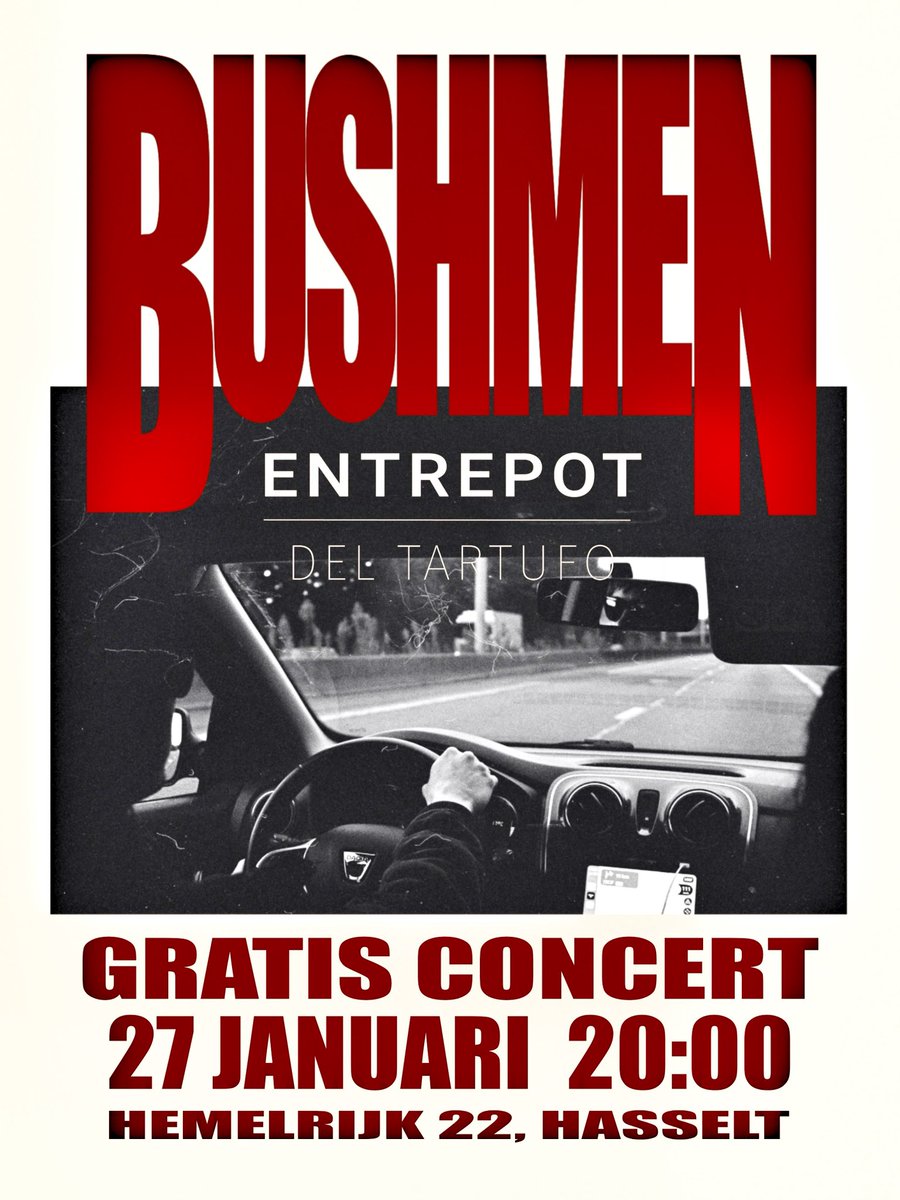 Moest ge straks niet weten wat doen.
Bushmen. Onze Sil op bas  ✌🏼