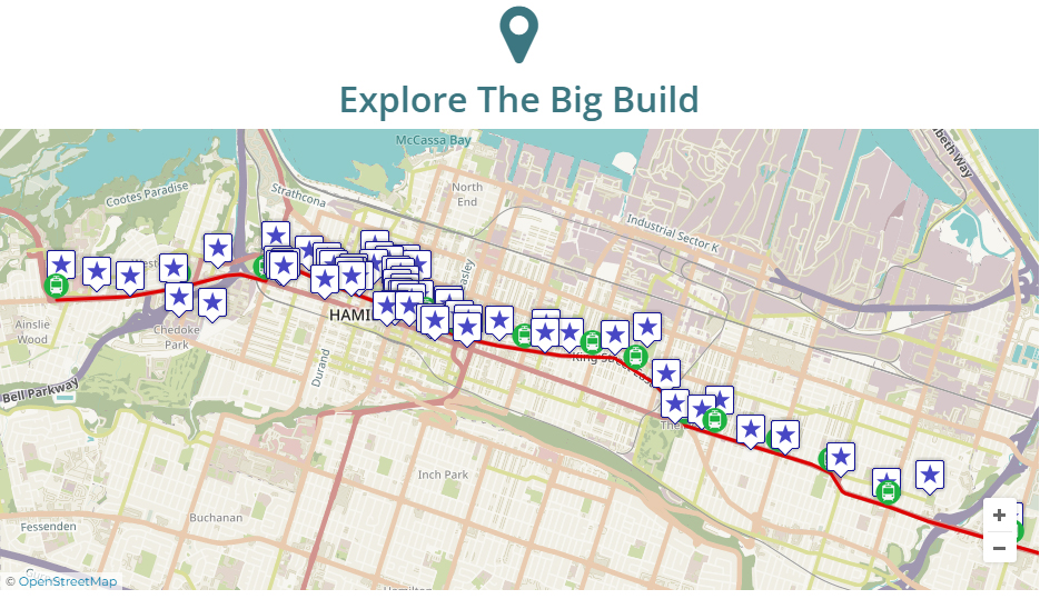 Hamilton is in the middle of #TheBigBuild. Billions in investment anchored along the <a href="/HamiltonLRT/">Hamilton LRT</a> 
corridor. Explore the Big Build with our interactive map: thebigbuild.ca