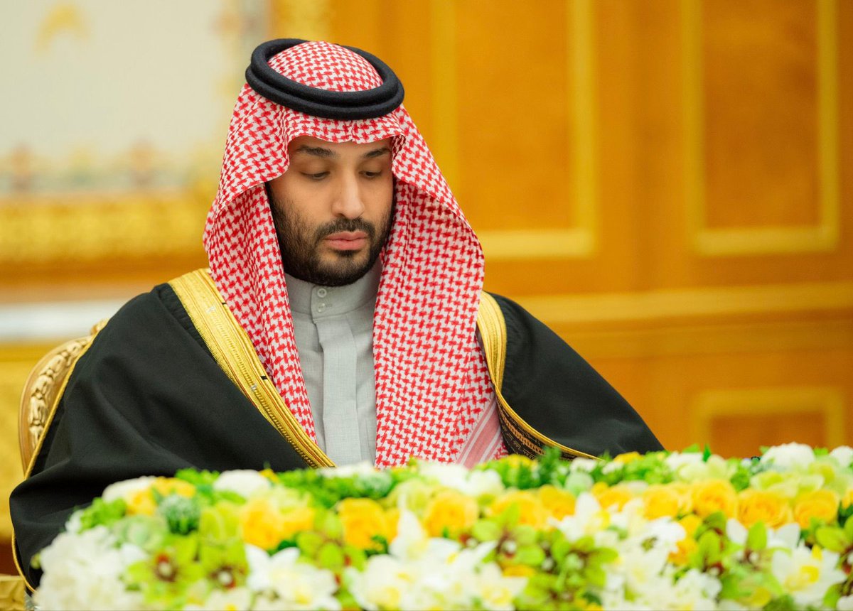 Badermasaker's tweet image. سمو سيدي #ولي_العهد الأمير #محمد_بن_سلمان يرأس جلسة #مجلس_الوزراء في الرياض.