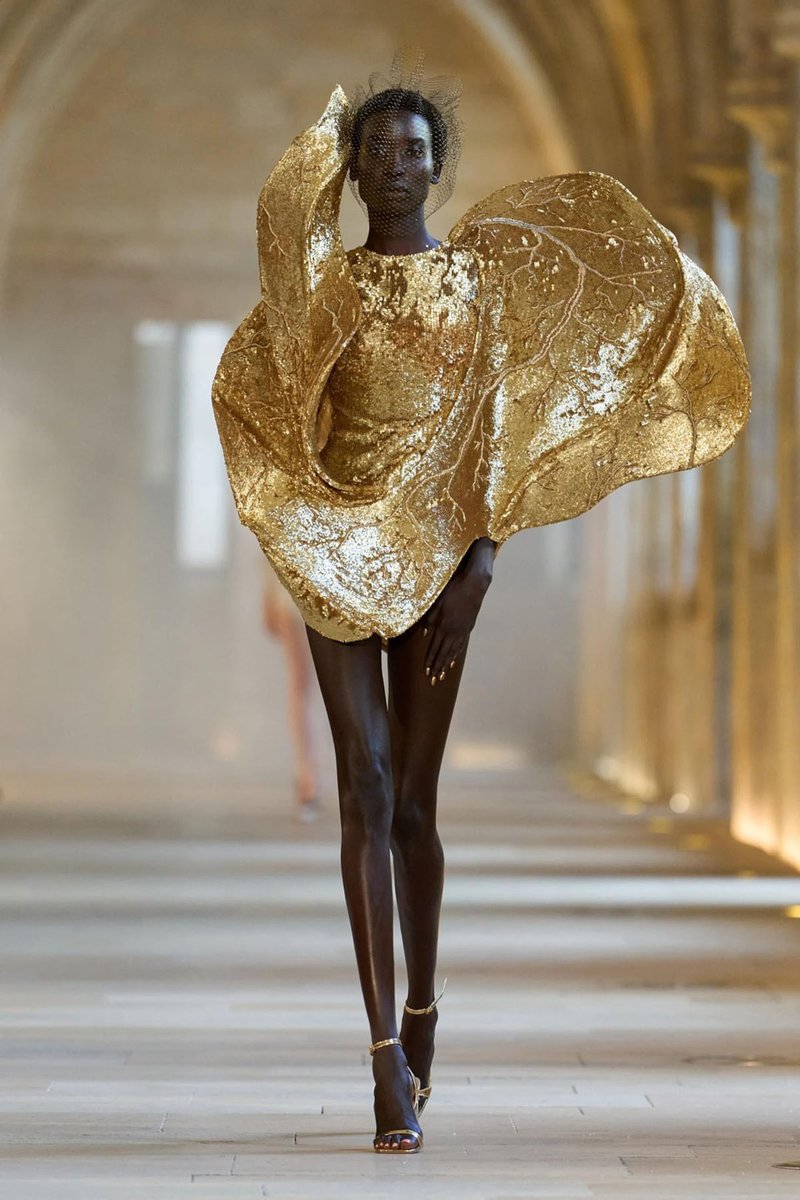 Fashion_Critic_'s tweet image. Olandria Carthen made her Haute Couture Fashion Week front row debut at Rahul Mishra, wearing a gold sculptural look that refused to sit quietly. This is how you make an entrance in Couture. Wow 

redcarpet-fashionawards.com/2026/01/27/ola…