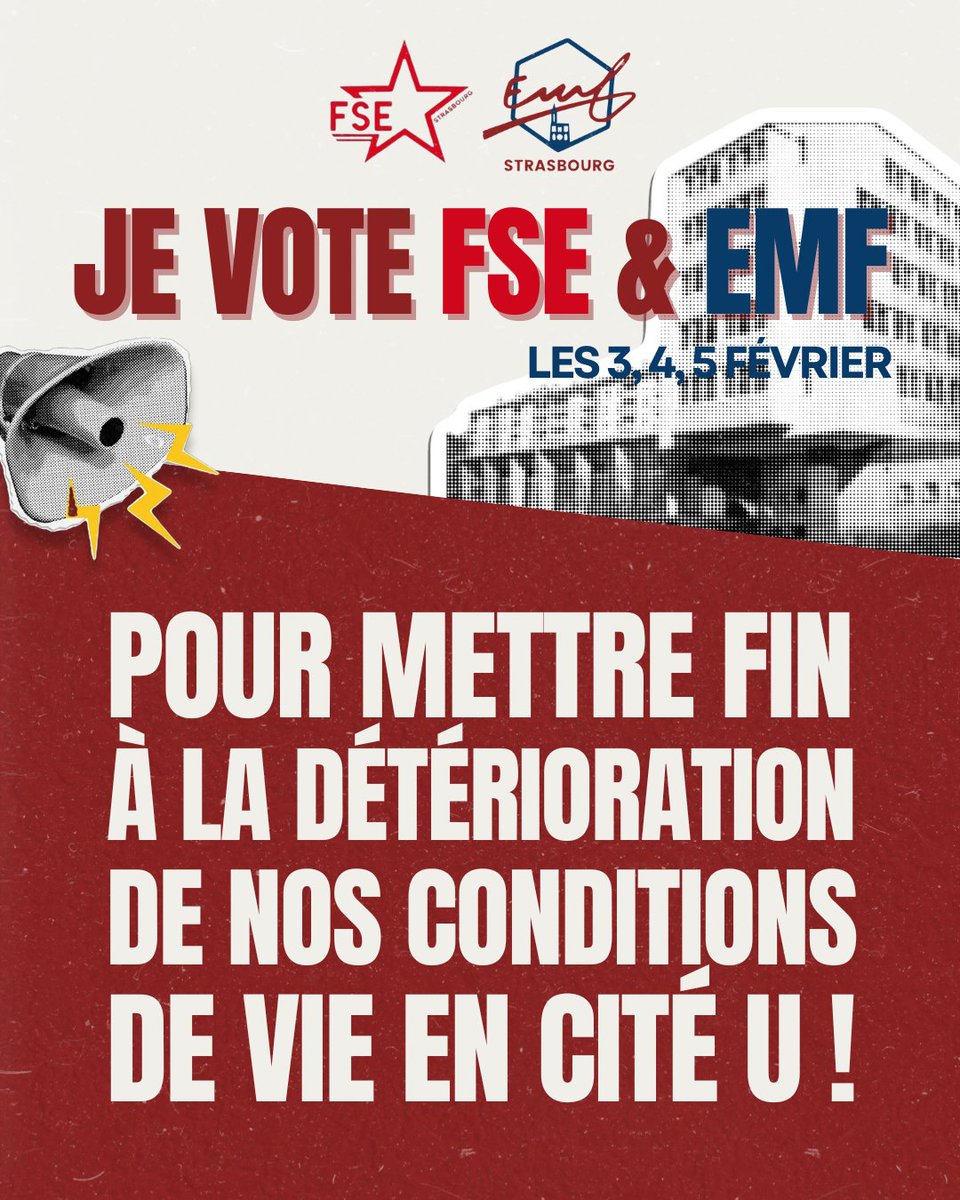 ‼️ POUR METTRE FIN A LA DÉTÉRIORATION DE NOS CITÉS U