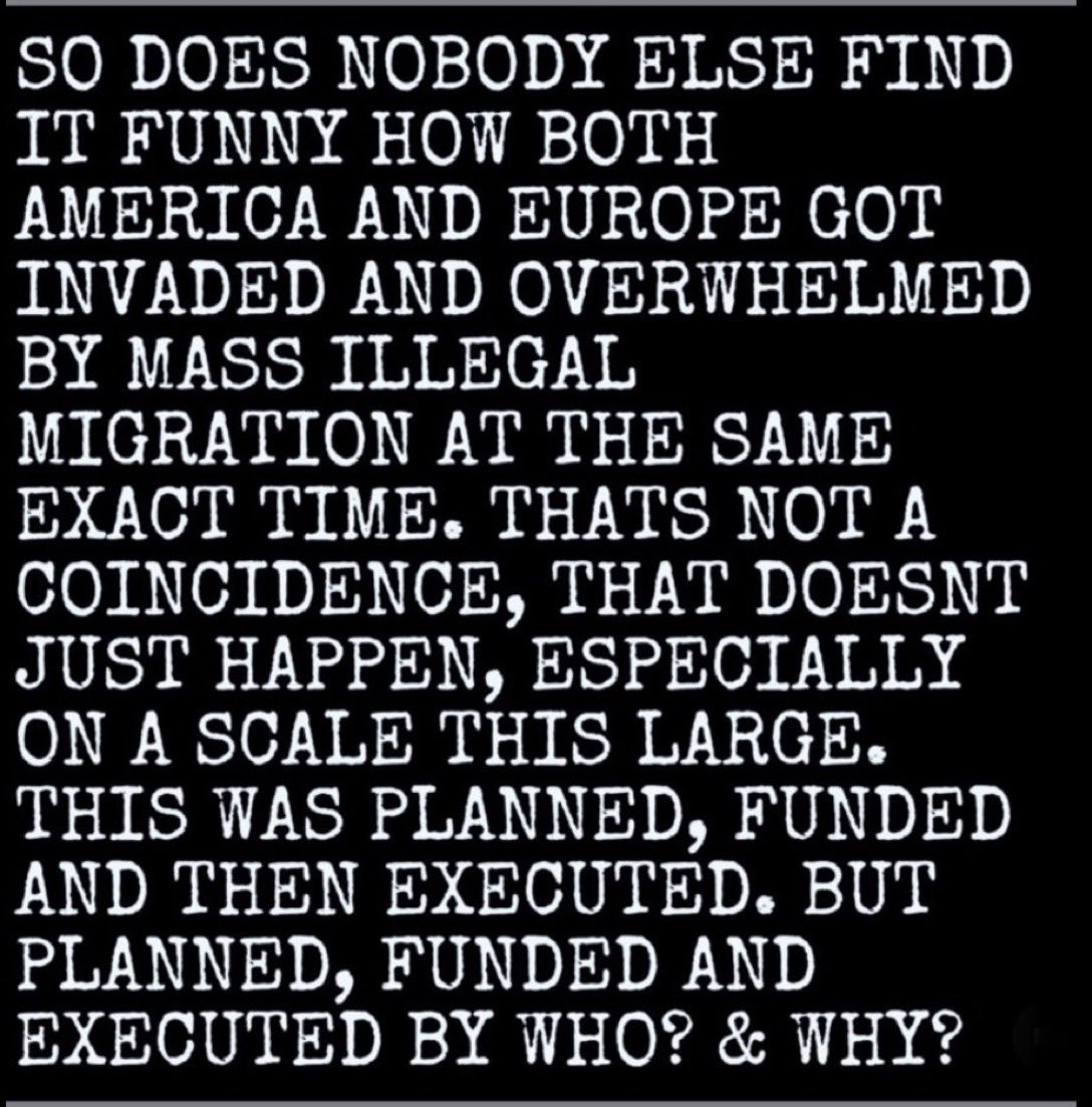 dale37844138's tweet image. Those driving the invasion of the West, do not want it stopped, let alone reversed…

A handful of woke marxist quisling ‘leaders’ are greasing the skids to hell… before the native citizens can stop them…

Insidious.

Enough.