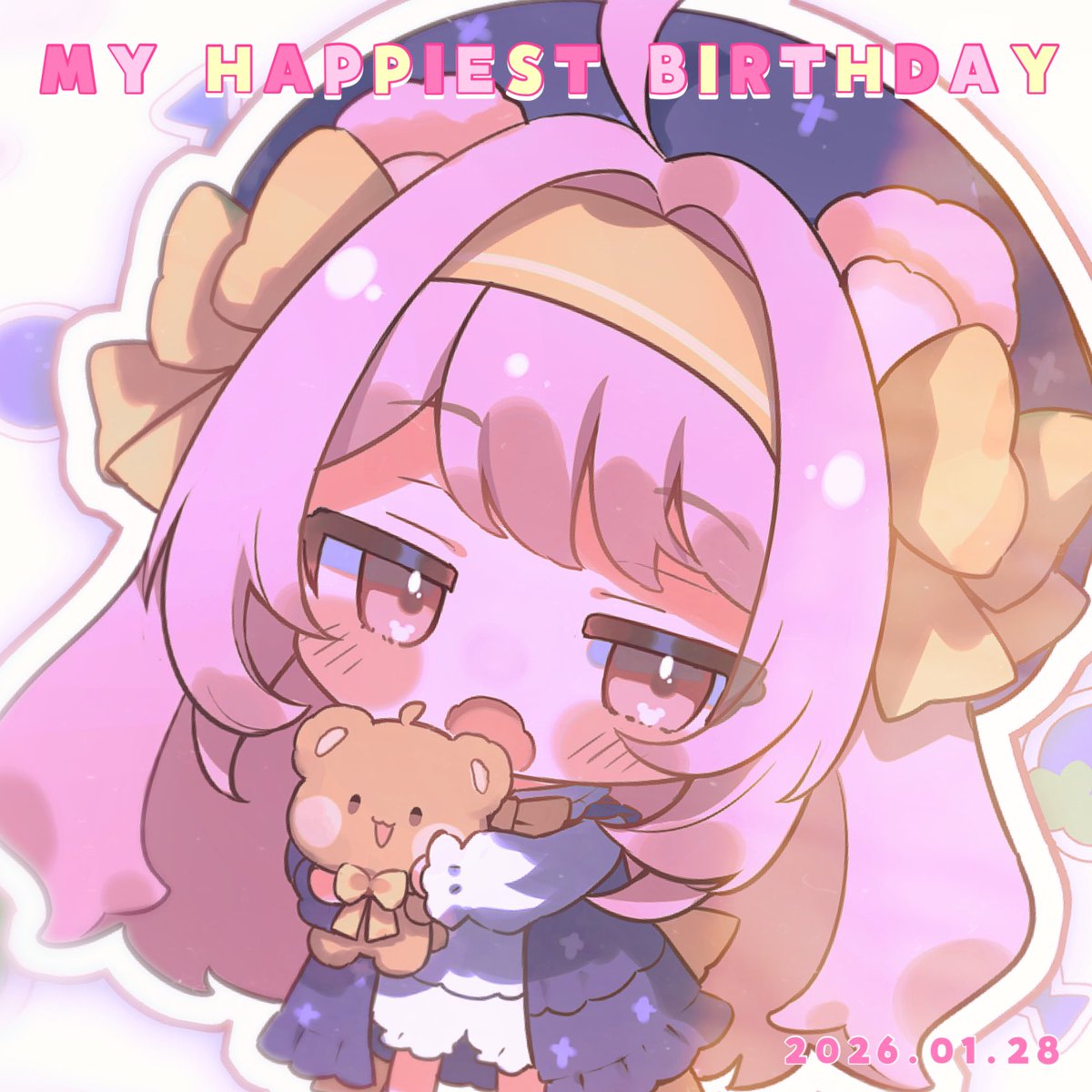日色くまちゃん5ちゃいになりまちた🧸🎂 いっぱいいいねでお祝いして