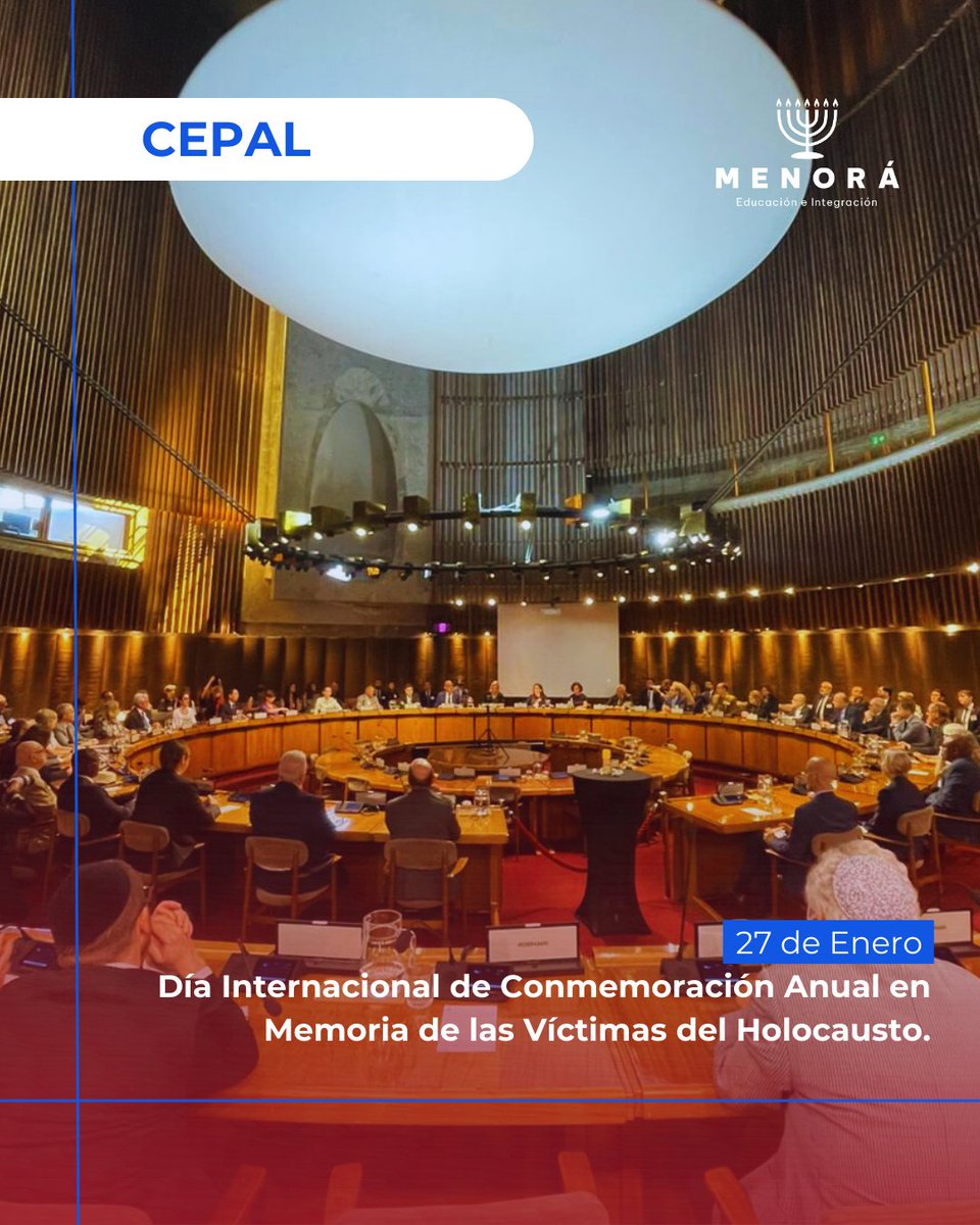 MenoraChile's tweet photo. 🕯️ En el marco del Día Internacional en Conmemoración de las Víctimas del Holocausto, se realizó una ceremonia convocada por el Secretario Ejecutivo de la CEPAL, junto a los Embajadores de Israel y Alemania en Chile.
 #Holocausto #CEPAL https://t.co/K62JCAZ0Xx