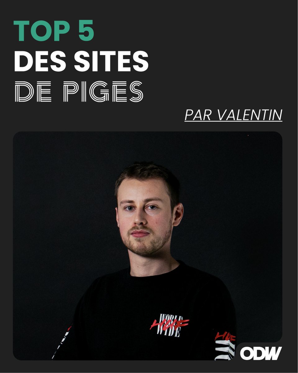 agenceodw's tweet photo. Valentin partage sa sélection de 5 sites et réseaux sociaux de piges incontournables, des références reconnues dans le monde de la publicité et de la direction artistique pour nourrir la réflexion créative au quotidien.

#ODW https://t.co/YJoVLbFHEY