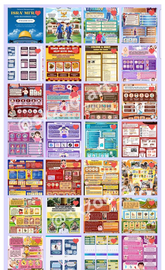 Hana | poster & infografis tweet media