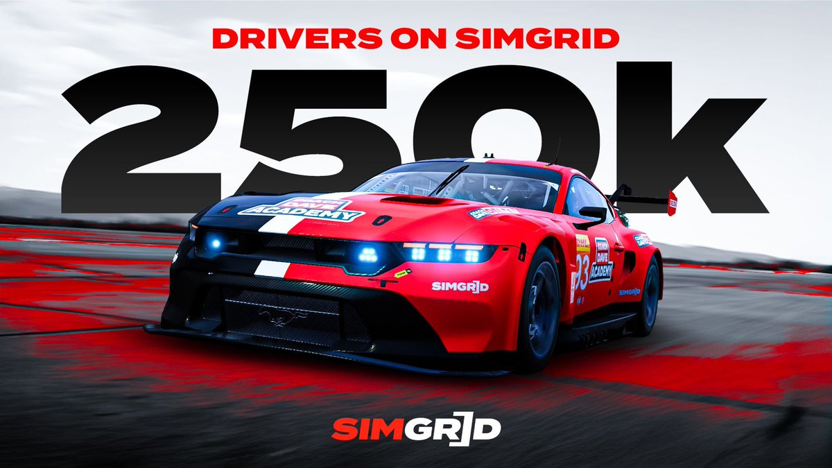 It took us:

▶️ 5 years to get to 100k
▶️ 1 year to get to 200k
▶️ 2 months to get to 250k

250,000 Real users. Real sim racers.

Thank you!