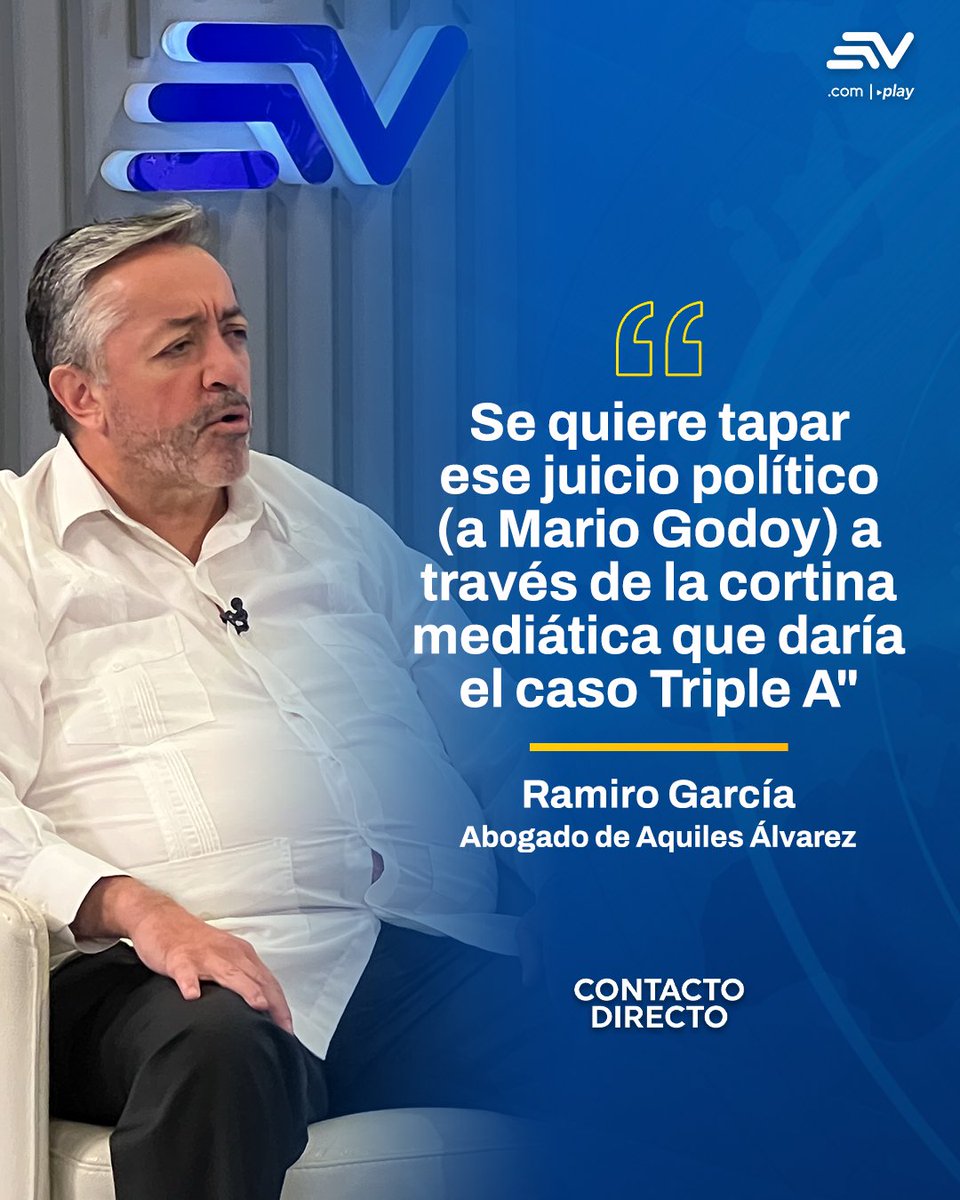 EcuavisaInforma's tweet photo. #ContactoDirecto 🔵 | Para el abogado de Aquiles Alvarez, existe una intención de usar al caso Triple A, cuya audiencia de juicio se instalará este sábado, para tapar el juicio político contra el presidente del Consejo de la Judicatura. 💻 https://t.co/f9nJTD0Pmf https://t.co/1jzQsxkIEJ