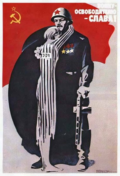 EmbaCubaFrancia's tweet photo. Même si les États-Unis tentent de réécrire l'histoire, voilà la vérité: 27 millions de Soviétiques sont morts pour vaincre le fascisme. 
Sans l'#ArméeRouge, #Auschwitz n'aurait pas été libéré et l'Europe serait restée sous la tyrannie fasciste de l'Allemagne. https://t.co/HkIZ2FDjgn