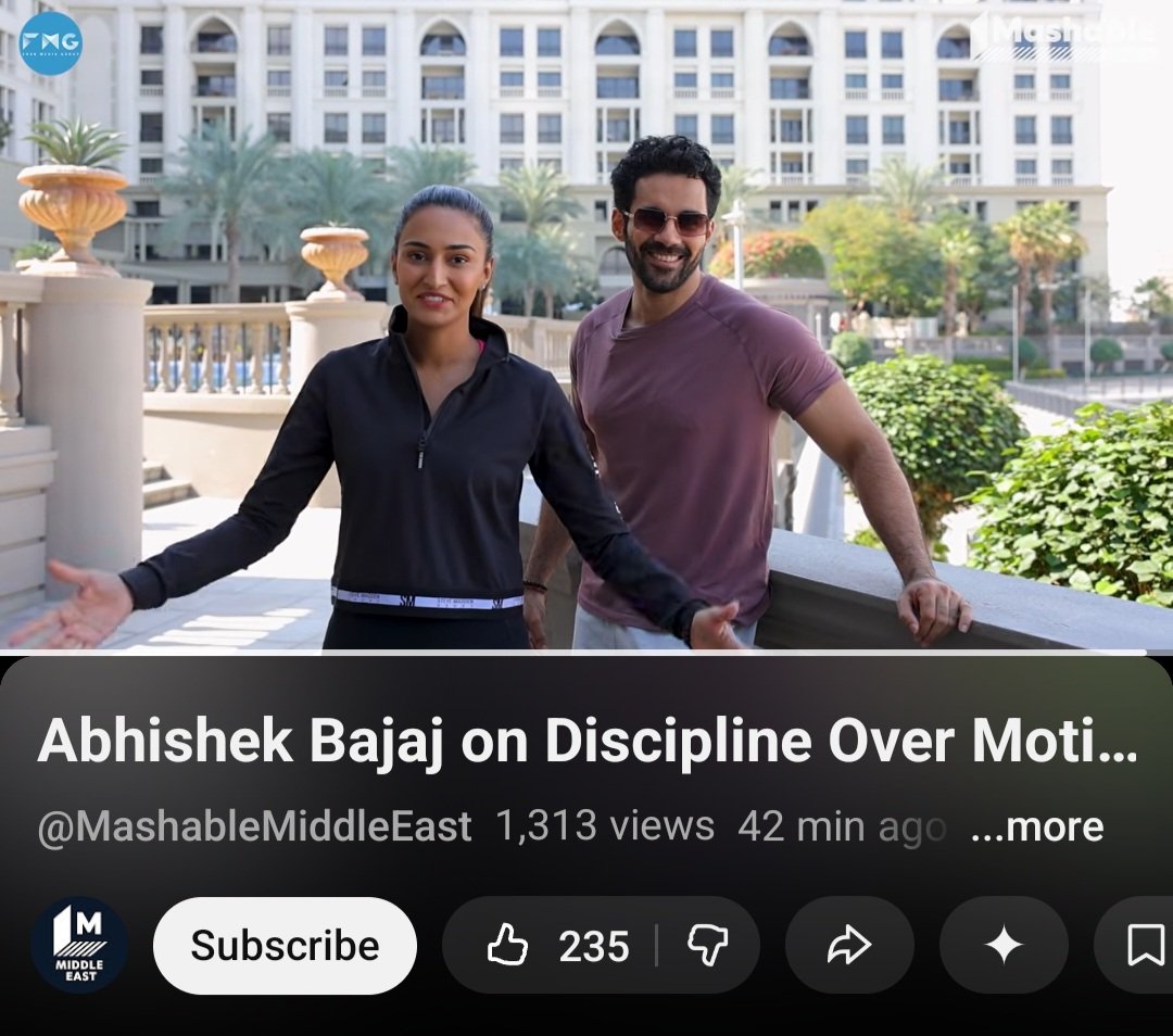 Fantastic segment. Prerna working out with Bajaj!😂 Abhishek is so disciplined!! Eri's muscles must be aching the next day!😁
#EricaFernandes <a href="/IamEJF/">Erica J Fernandes</a> #AbhishekBajaj