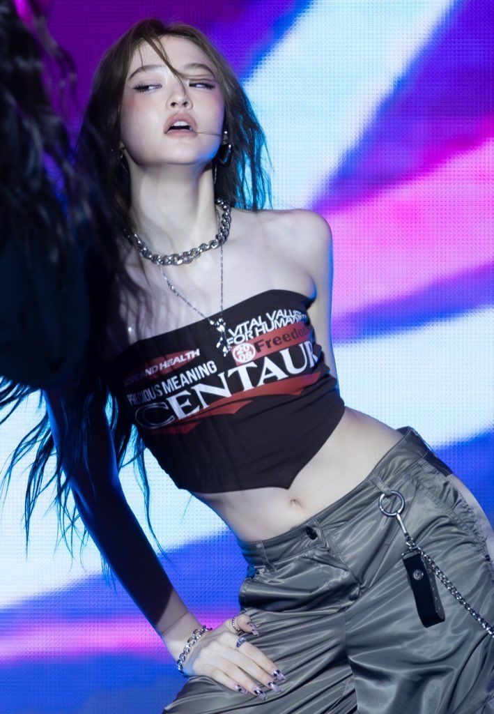 When Ella steps onto the stage, it catches fire, because her stage