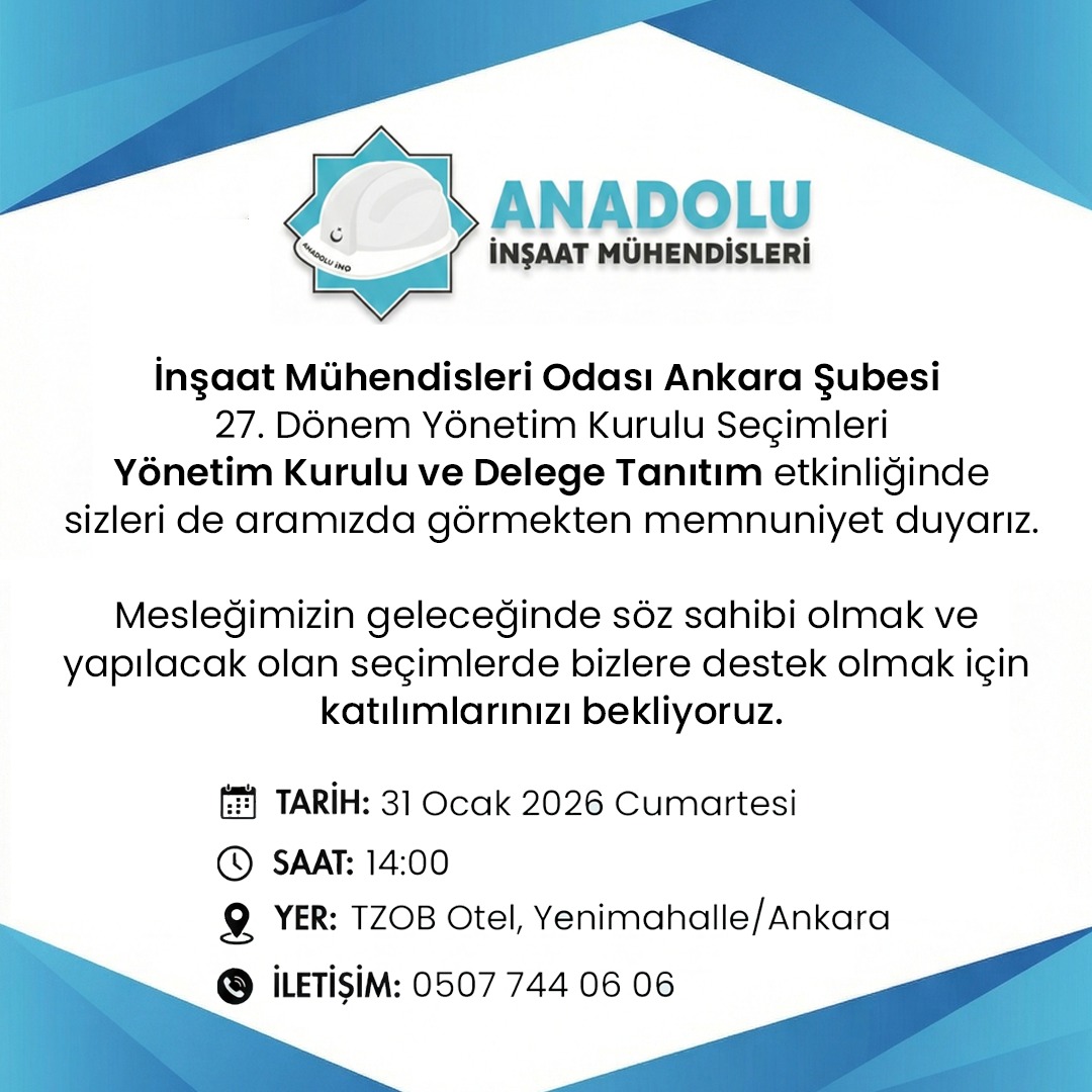 Anadolu İnşaat Mühendisleri tweet media
