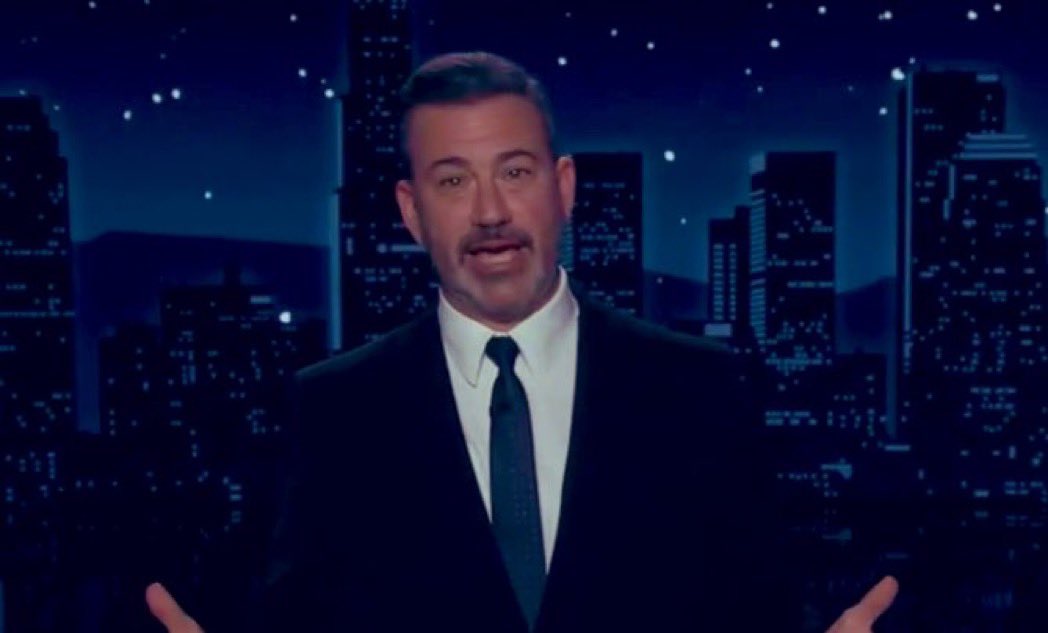 C_3C_3's tweet image. Jimmy Kimmel crying about ICE in Minnesota.

vs

Jimmy Kimmel lying and making jokes about Charlie Kirk being assasinated.

Sick.
