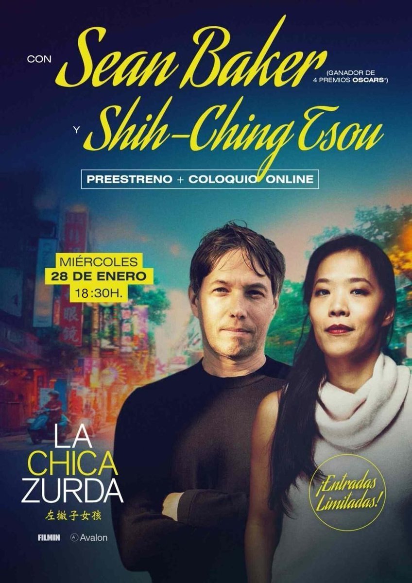🎬✨ EVENTO ESPECIAL ✨🎬

🎥 La chica zurda
Preestreno + coloquio online con Sean Baker (ganador de 4 premios Oscar) y Shih-Ching Tsou.

✨ Cine cercano, humano y profundamente actual.

📅 Miércoles 28 de enero
🕡 18:30 h
🎟 Entradas limitadas

Tu cine de siempre, como nunca.