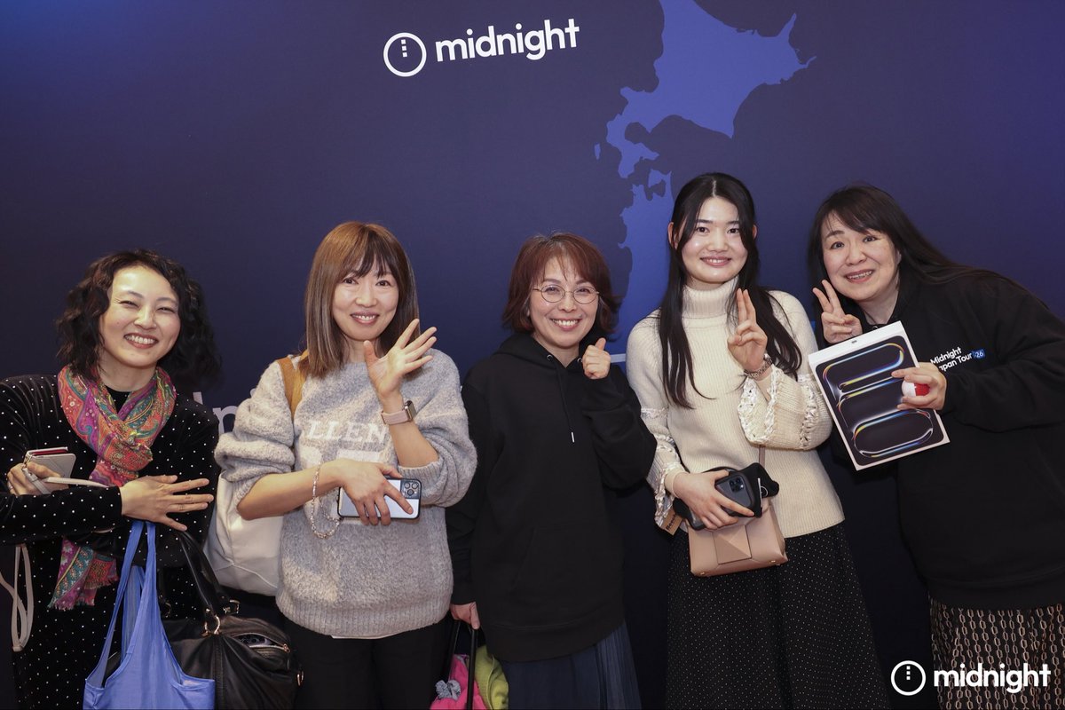 MidnightNtwrk's tweet photo. Sapporo, thank you for a great kickoff to the Midnight Japan Tour. 

📍Up next: Osaka https://t.co/tuWBC9Oyks