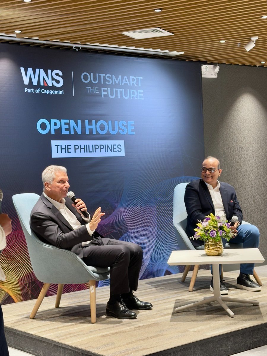 keshav_murugesh's tweet photo. In Manila with WNS, part of Capgemini, CEO Roadshow, meeting teams ready to lead the next phase of agentic AI–powered intelligent operations. Their confidence and ambition will steer our journey forward to #OutsmartTheFuture. @wnsholdings https://t.co/BeFnkFnYQN