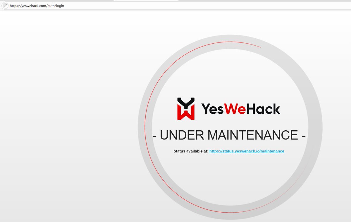 Czeppo1's tweet photo. Are you doing maintenance right now, or is it just my internet? @yeswehack https://t.co/0iMksGmWIB