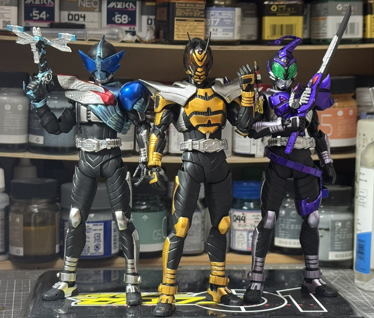 wz2201298's tweet photo. ドレイク · ザビー · サソード

#造って遊ぼ
#ニチアサフィギュア改造部 https://t.co/NQkZWyz6kD