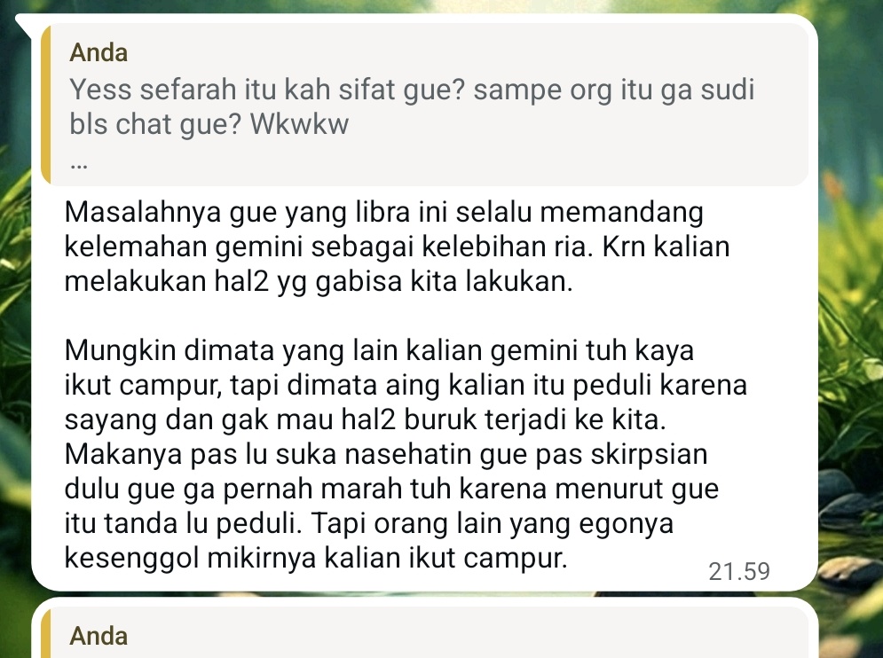 riafaj's tweet photo. Thanks karna udh mengembalikan sisi percaya diri gue yg akhir2 ini hilang dn trauma temenan terlalu deket 😔🥹 https://t.co/n0zTxxw2np