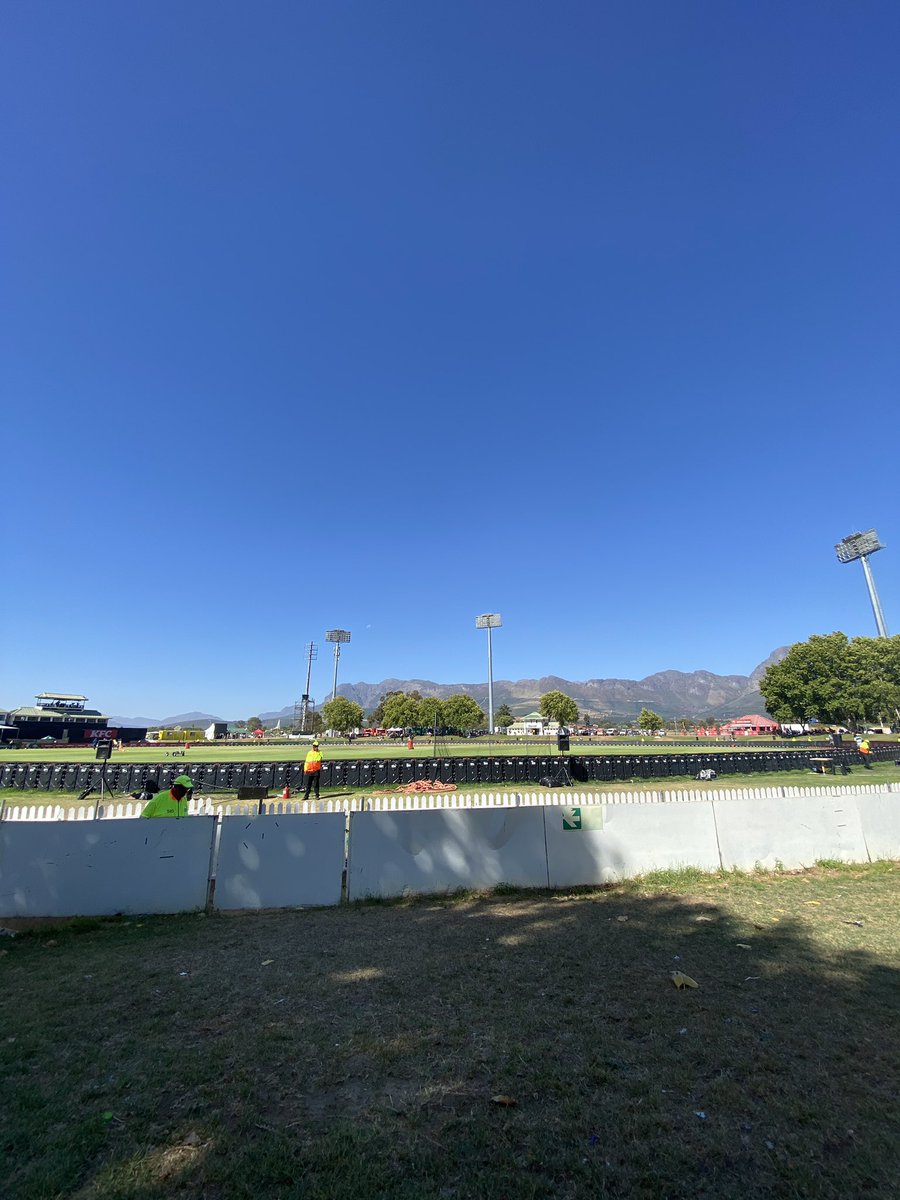 Boland park is looking stunning 🤩🇿🇦💚 
#SAvsWI