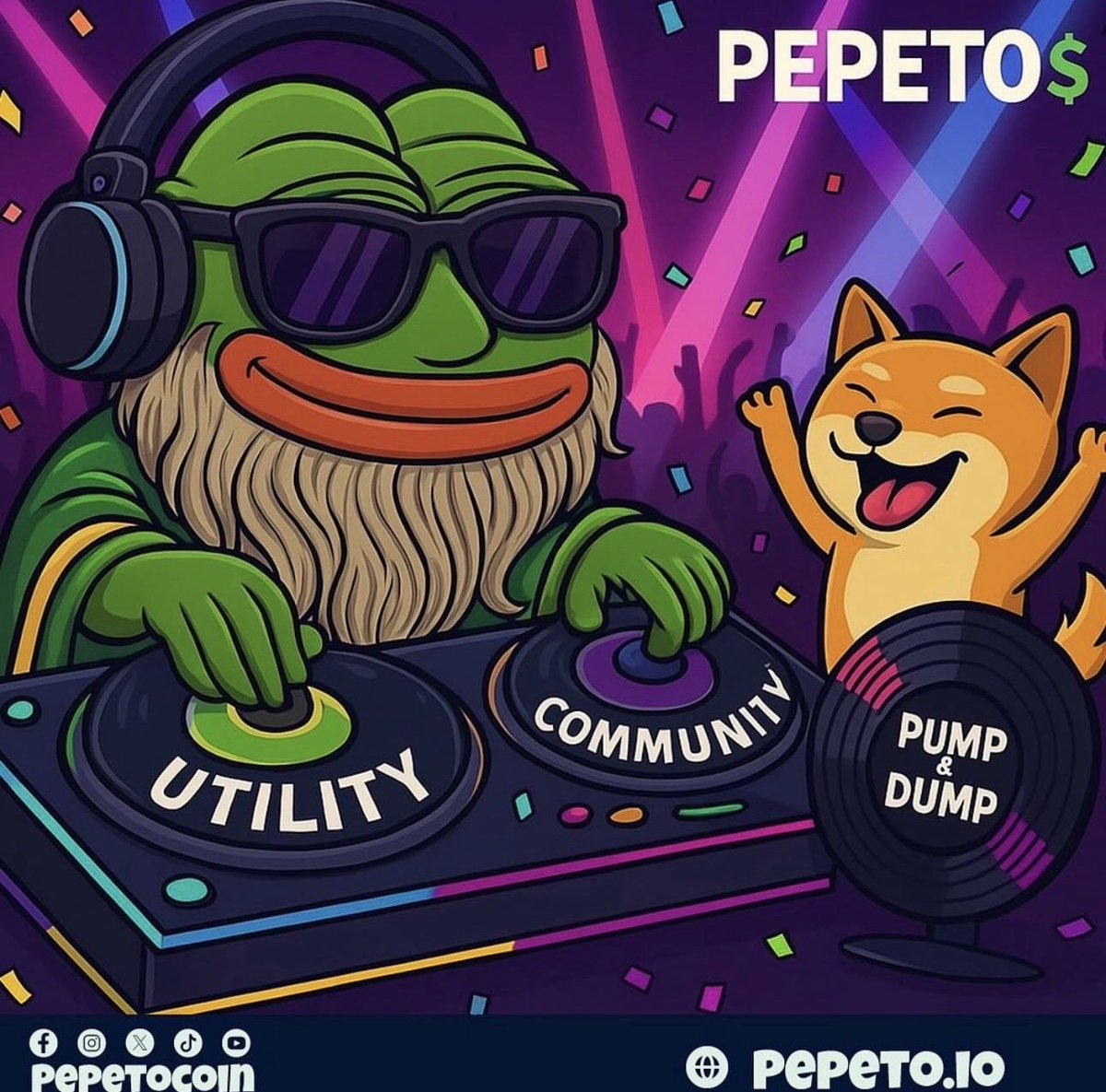 🎶 Spinning good vibes and big gains. 🐸💚

$PEPETO turns rhythm into rewards, where believers dance to real utility. ⚡️

🔥 214 % staking rewards for holders

To invest, make sure to use only the official website🔗: pepeto.io 🐸

🎁 Join the $700K Giveaway before
