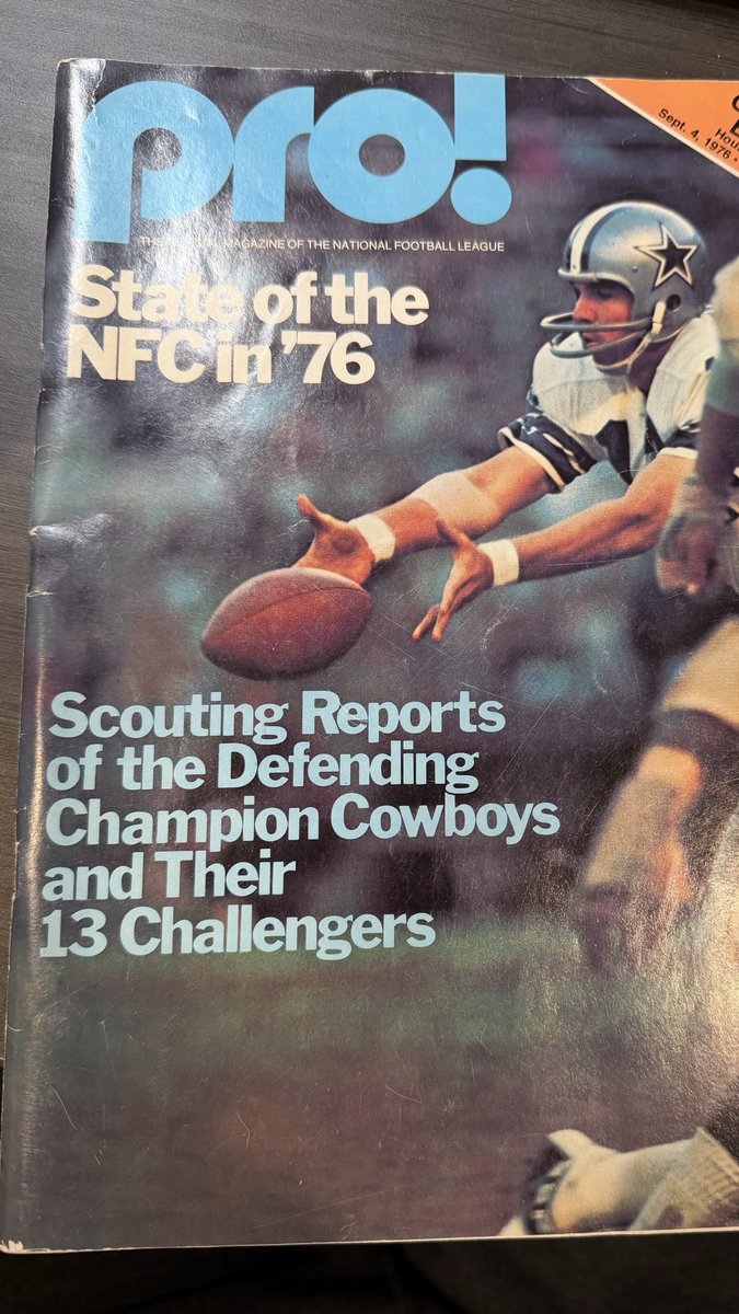 dcstats's tweet photo. @CowboysRewind This preview says 76 will be a good year! Please continue, it’s fun to relive my prime years! https://t.co/8kdAULCFaZ