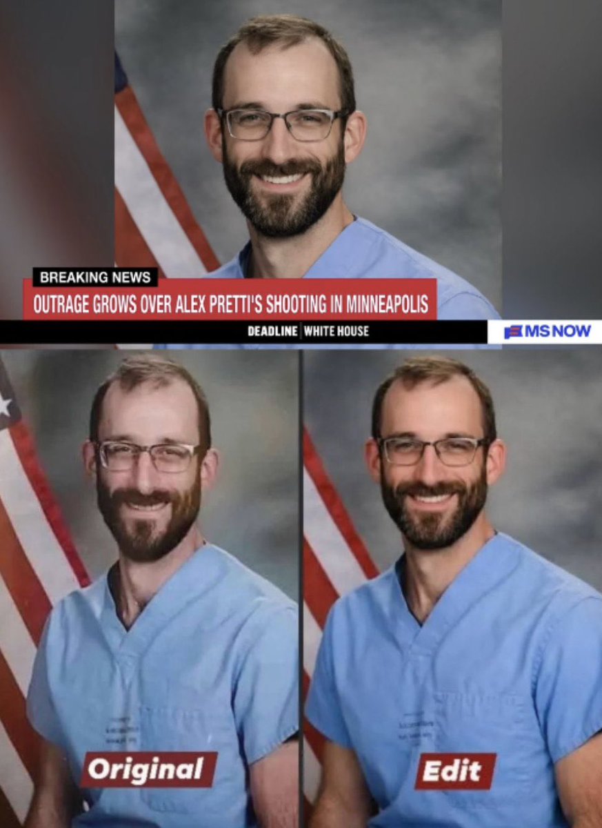 🔴🇺🇸INSOLITE

CNN et d’autres médias américains ont modifié l’apparence d’Alex Pretti afin de le rendre visiblement « plus attrayant ».