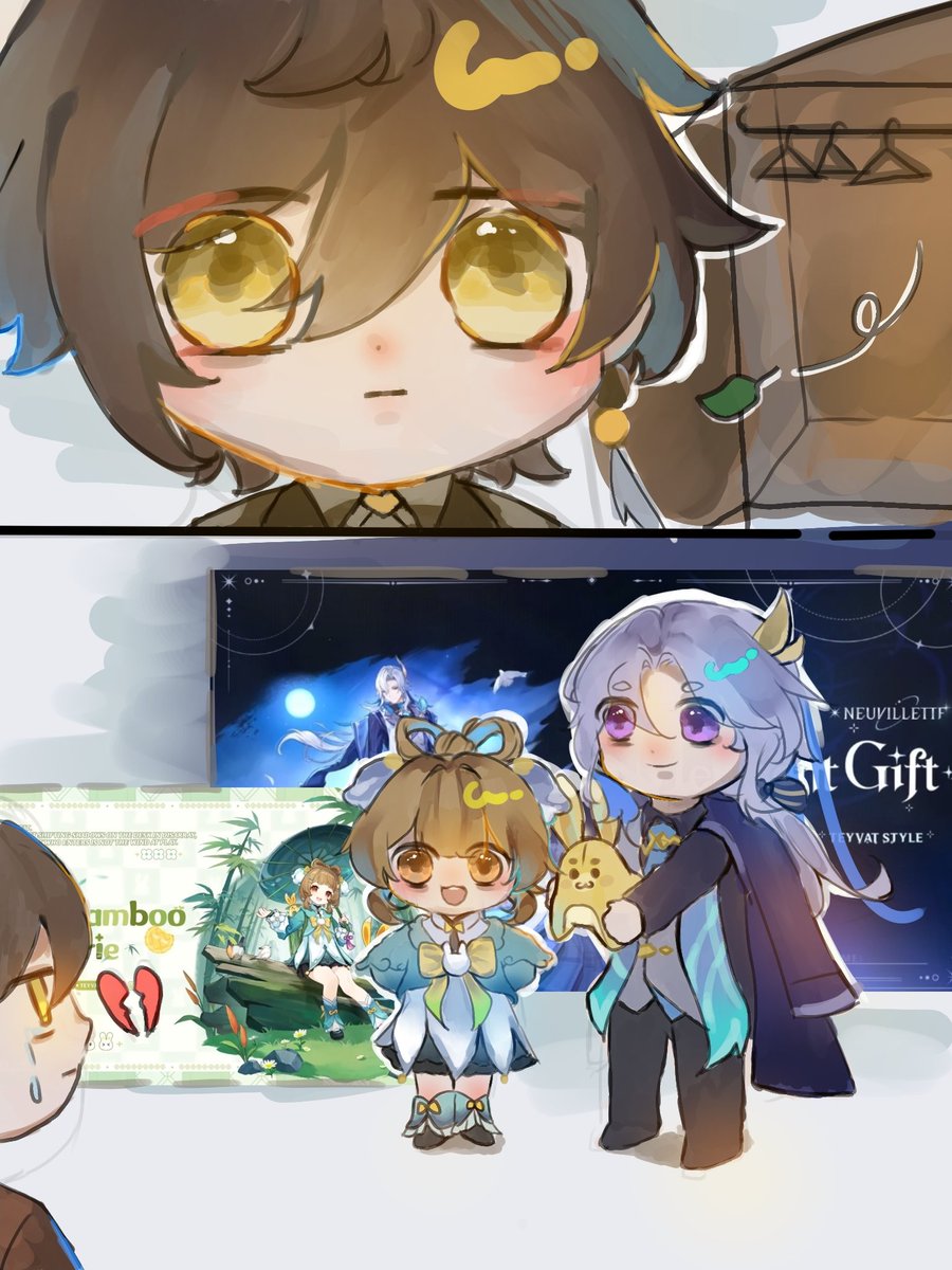 Zhongli heartbreaking moment #zhongli #Neuvillette #原神