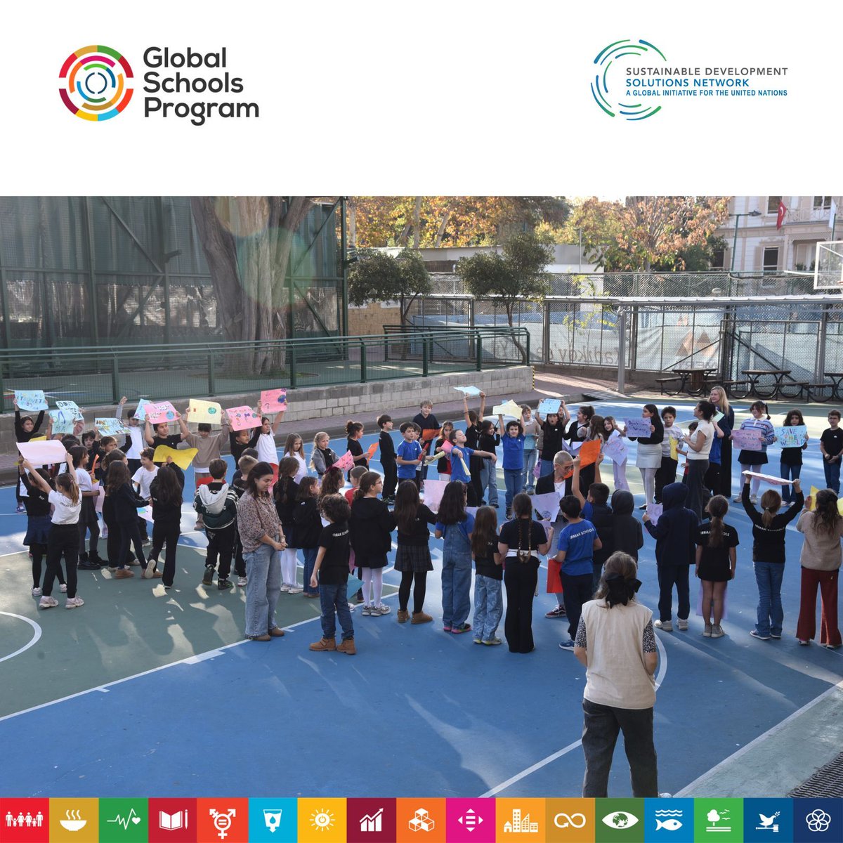 SDGsInSchools's tweet photo. 🌍💚 Our primary students walked out to protest climate change &amp; show support for #ClimateAction (#SDG13)! Inspired by Greta Thunberg, they raised awareness &amp; took action for a sustainable future. ✨

#GlobalSchoolsProgram #YouthInAction #ESD #Sustainability https://t.co/t4wu6ZQ4QS
