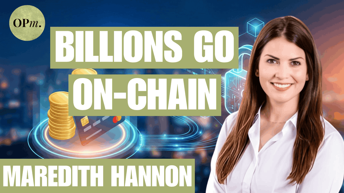 But what does crypto do in the real world? Increasingly the answer is  tokenized funds, from money market to private credit. @MaredithH1 from  @WisdomTreeFunds tells @opmpod YouTube https://t.co/cYxNcDfygi Spotify  https://t.co/8wmUcyLhZU Apple https://t ...