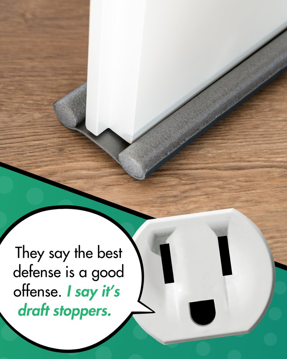 Save the drafts for your fantasy league and stay cozy this month. Block those air leaks before they run up the score on your power bill. #VAEnergySense #ValueYourPower  #EnergySavingTips