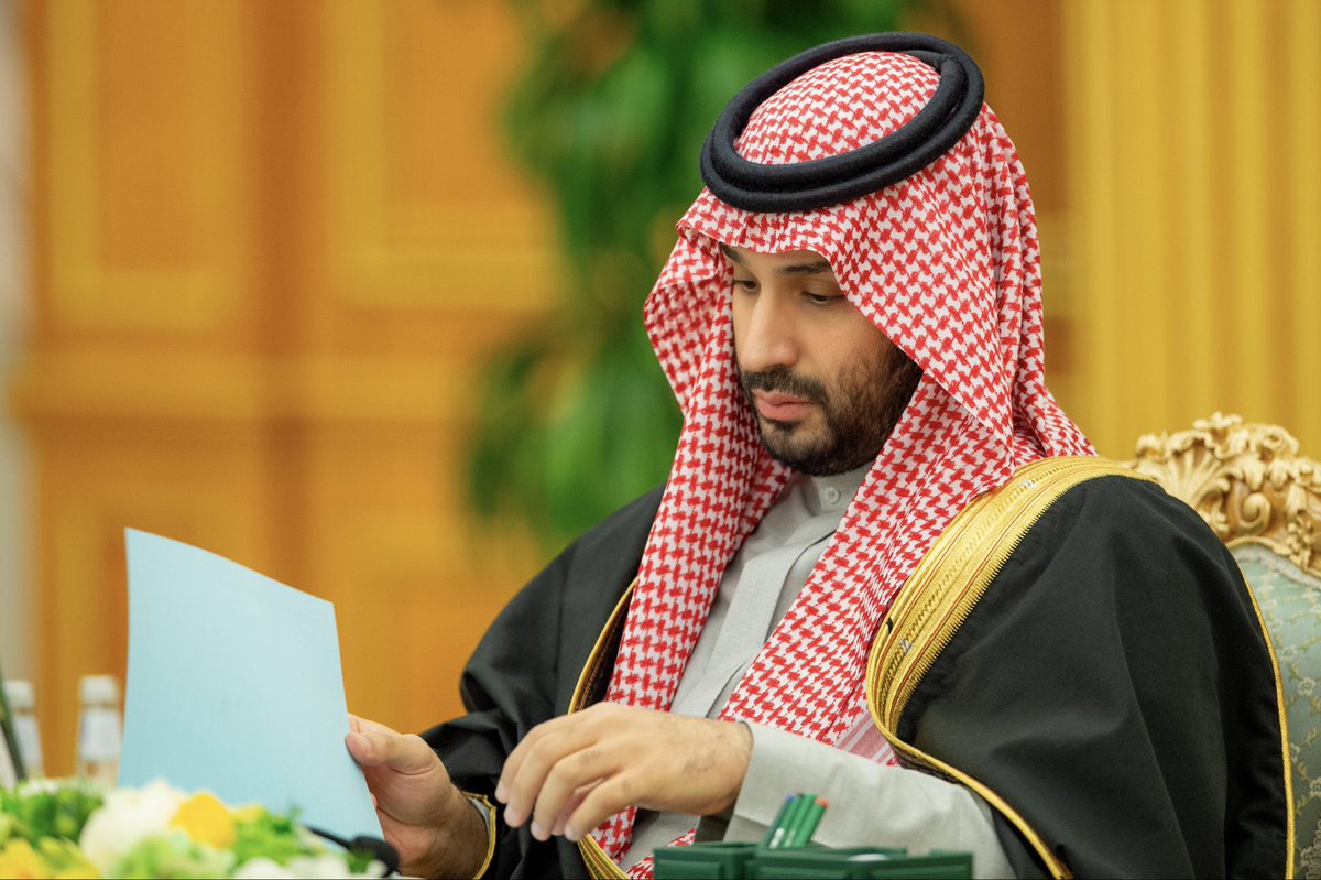 HRHMBNSALMAAN's tweet photo. سمو سيدي #ولي_العهد يرأس جلسة #مجلس_الوزراء في الرياض. https://t.co/XZNmzUakVH