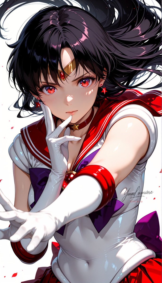 oneesan_aiart's tweet image. Sailor Mars — fiery elegance and unwavering spirit, standing strong with passion and grace. #SailorMars #SailorMoon #BishoujoSenshiSailorMoon #AIArt