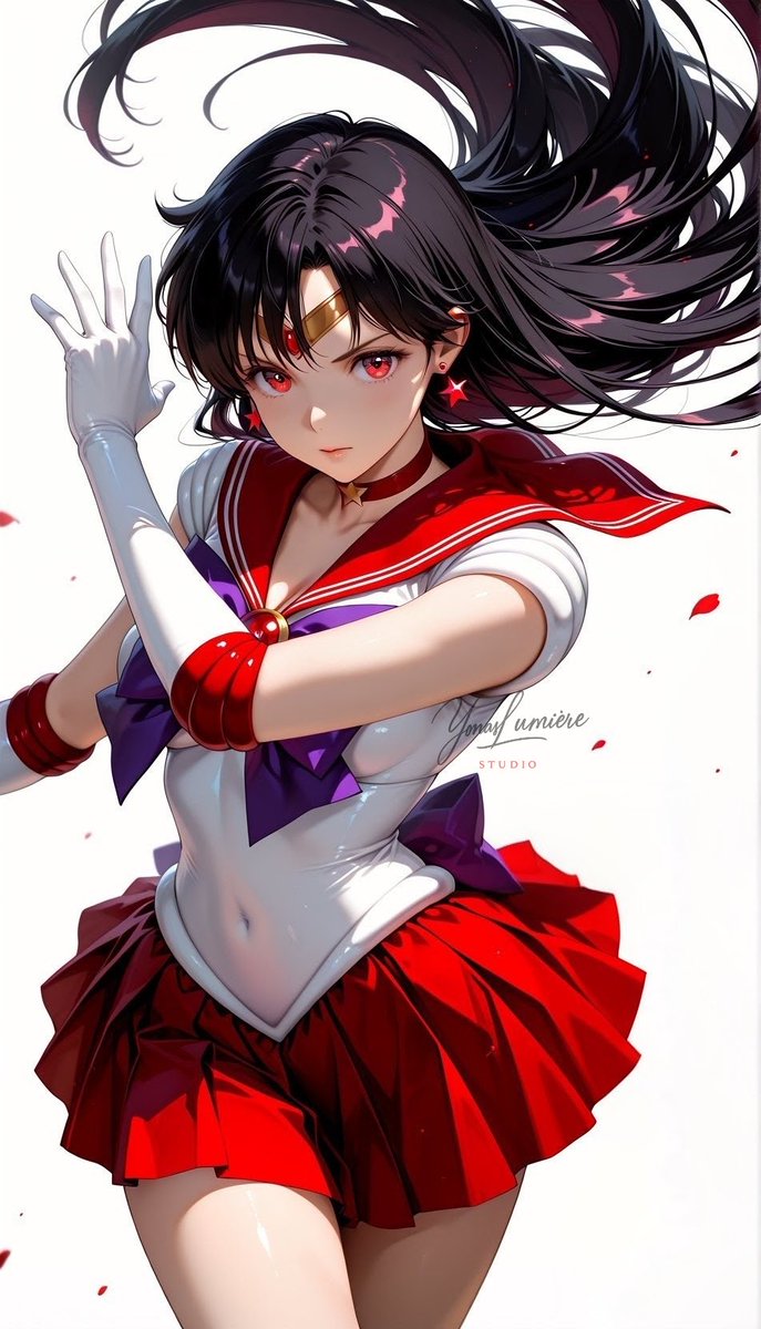 oneesan_aiart's tweet image. Sailor Mars — fiery elegance and unwavering spirit, standing strong with passion and grace. #SailorMars #SailorMoon #BishoujoSenshiSailorMoon #AIArt