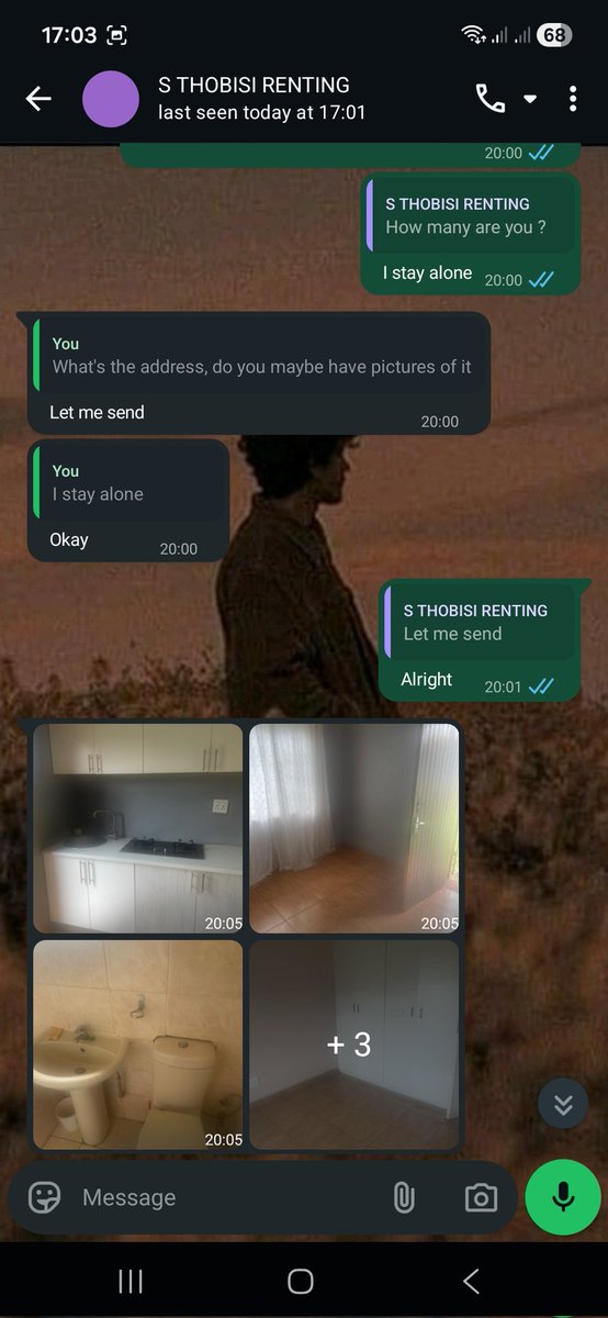 blxckshxxp99's tweet image. I was scammed by this person S Thobisi, Facebook name Ell chapo, he posts rooms in springs acting like the landlord to scam people. I got scammed 5k and now he's sending me fake proof of payment saying he sent the money back. He uses Capitec bank account,  the first is :