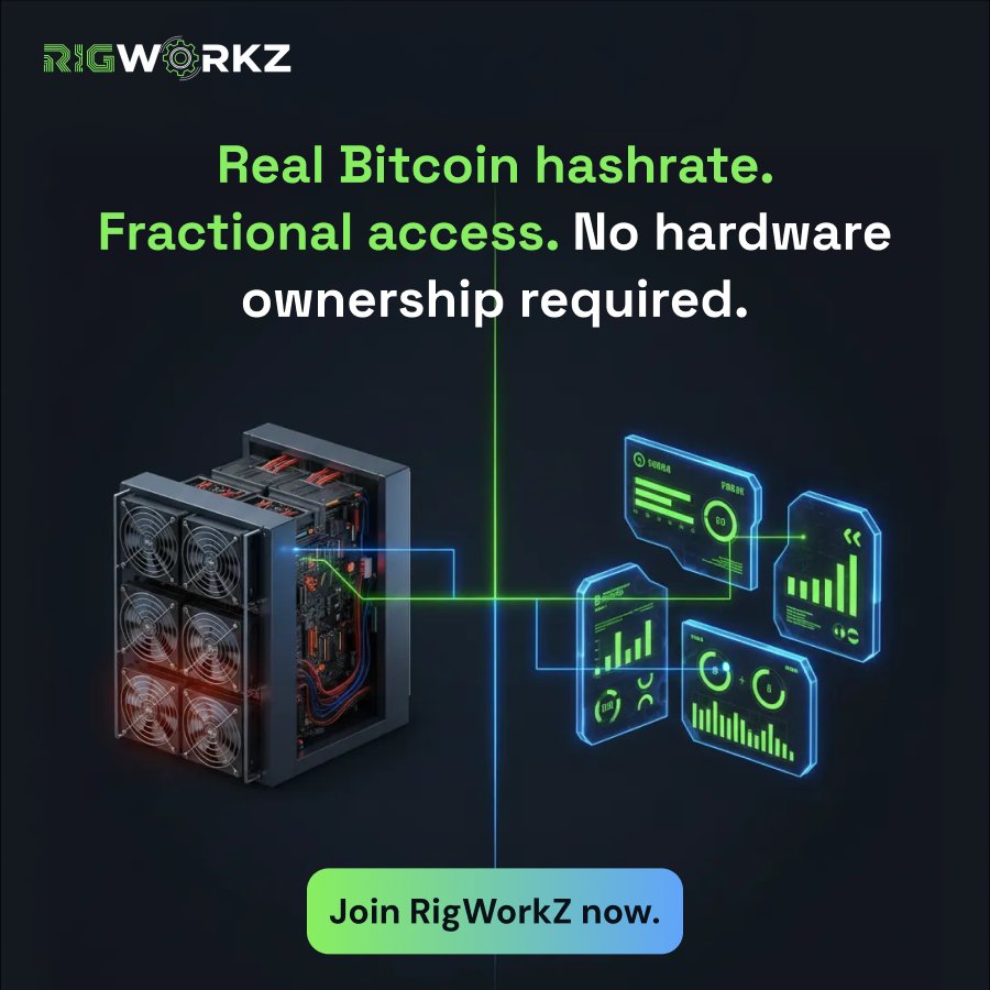You don’t need a warehouse to tap into Bitcoin hashrate. 
You need better infrastructure. ⚙️✅

We’re building it — on-chain, step by step. 

👉 Join in and build early with us- t.me/rigowrkz