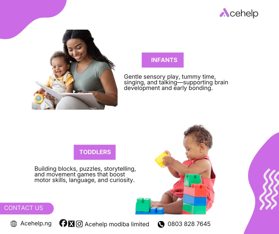 acehelp_ng's tweet photo. Play is more than fun, it’s how children learn and grow👶

Our nannies use age-appropriate play to build confidence, curiosity, and essential skills at every stage

Choose purposeful care, and enjoy the peace of mind of knowing your child is thriving💯
📩 DM us to get started https://t.co/uc5CrMWxUD