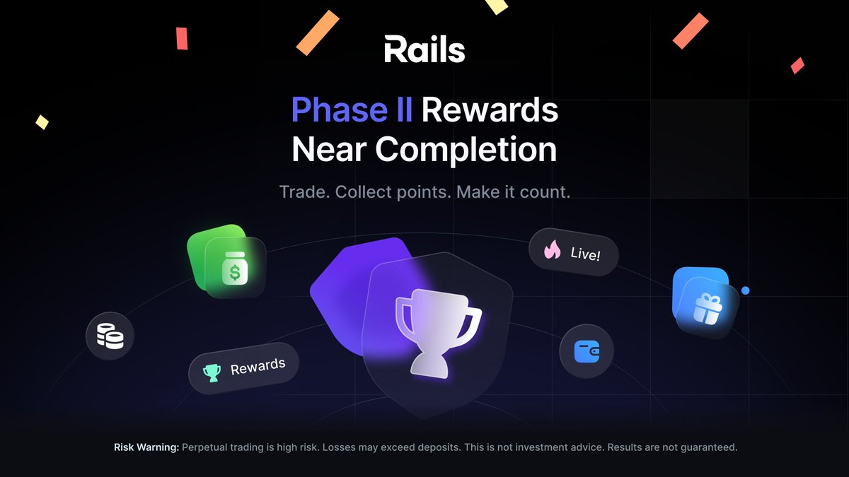 Last call to earn Rails Points. The rewards program closes soon.

Feb 1 at 11:59 PM UTC

This is your final chance, don’t miss it.

→ trade.rails.xyz