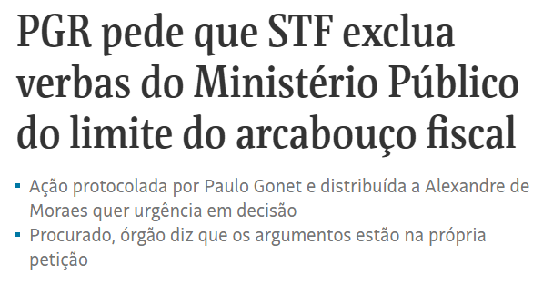 RicardoBerezin's tweet image. Quem tem limite é saúde, educação e salário mínimo. O Ministério Público não precisa dessas coisas

Ao Judiciário e ao MP, tudo. À população, o rigor do arcabouço fiscal